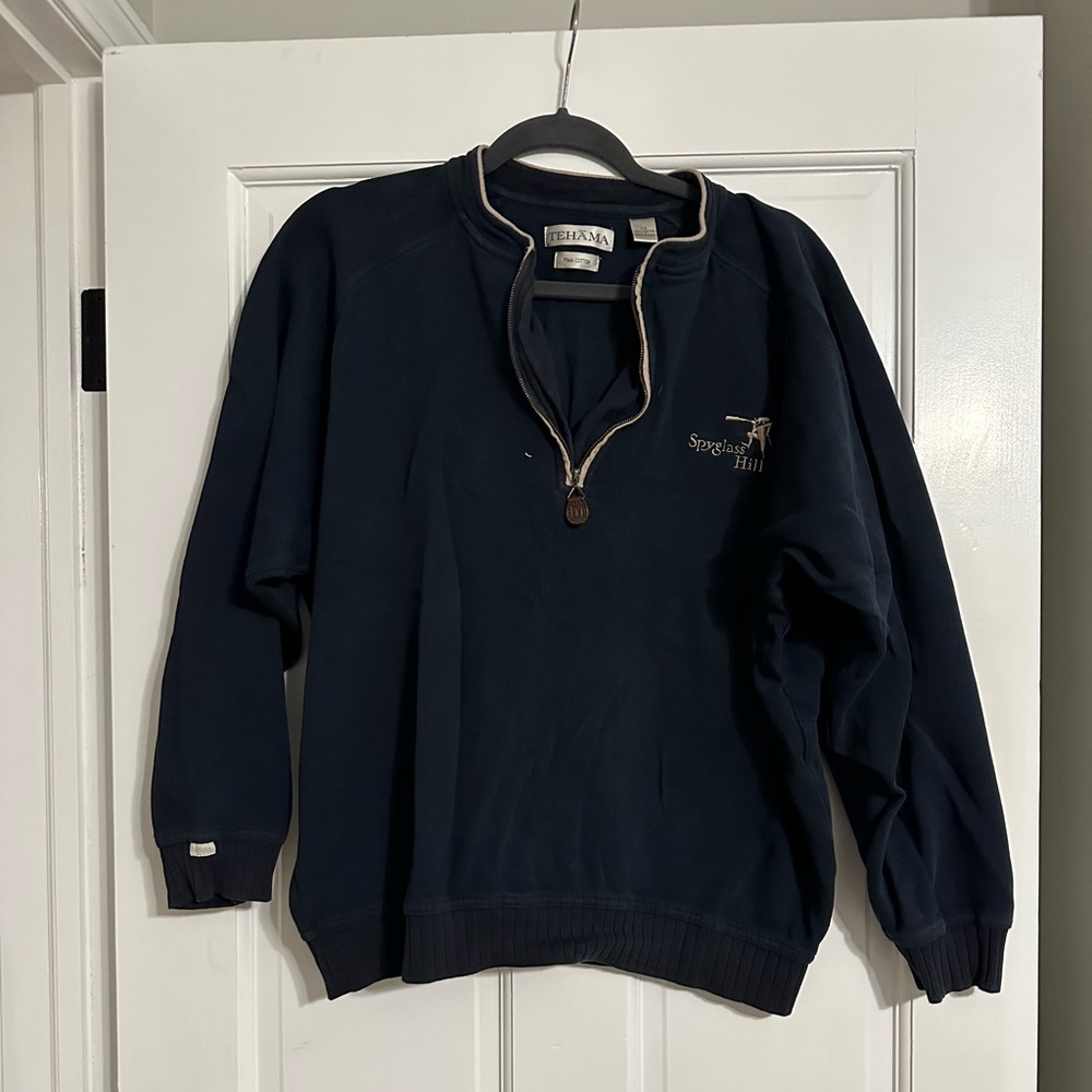 Tehama golf pullover from Spyglass Hill golf course